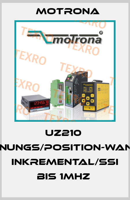 UZ210  Spannungs/Position-Wandler Inkremental/SSI  bis 1MHz  Motrona