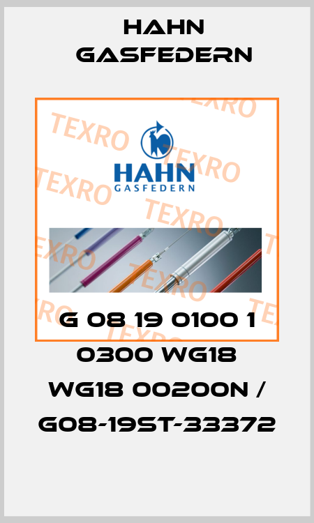 G 08 19 0100 1 0300 WG18 WG18 00200N / G08-19ST-33372 Hahn Gasfedern