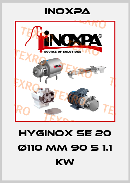 HYGINOX SE 20 Ø110 MM 90 s 1.1 kw Inoxpa
