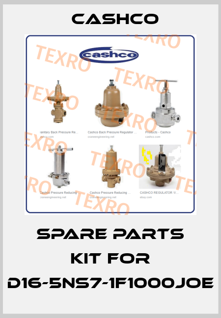 SPARE PARTS KIT FOR D16-5NS7-1F1000JOE Cashco