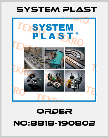 Order no:8818-190802 System Plast