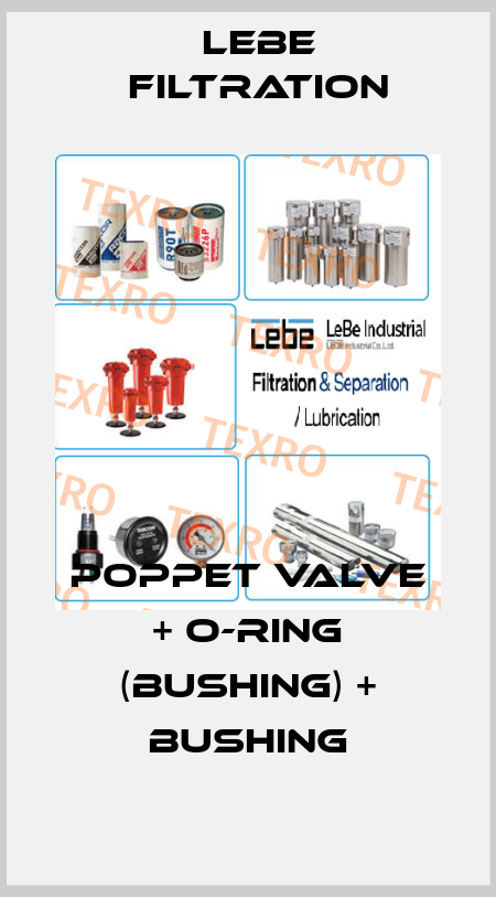 poppet valve + O-ring (bushing) + bushing Lebe Filtration