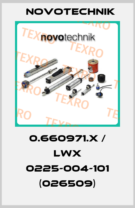 0.660971.X / LWX 0225-004-101 (026509) Novotechnik