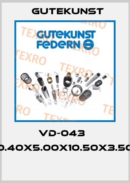 VD-043   0.40X5.00X10.50X3.50  Gutekunst