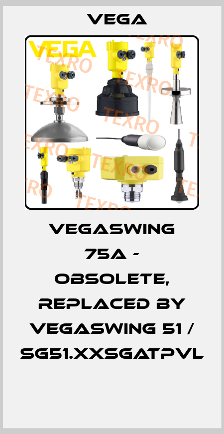 VEGASWING 75A - obsolete, replaced by VEGASWING 51 / SG51.XXSGATPVL  Vega