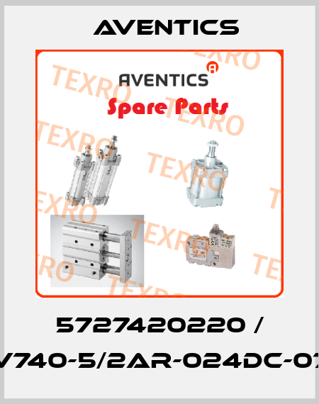 5727420220 / V740-5/2AR-024DC-07 Aventics