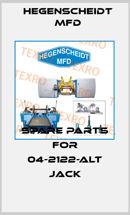 spare parts for 04-2122-ALT JACK Hegenscheidt MFD