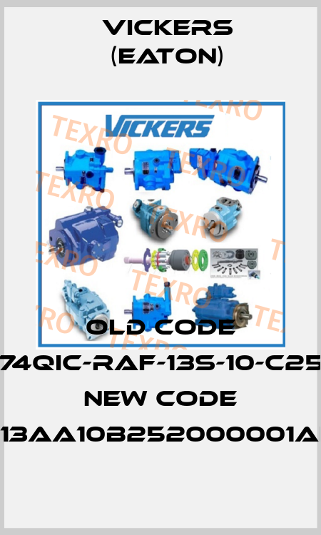 old code PVH74QIC-RAF-13S-10-C25V-31, new code PVH074R13AA10B252000001AF1AB010A Vickers (Eaton)