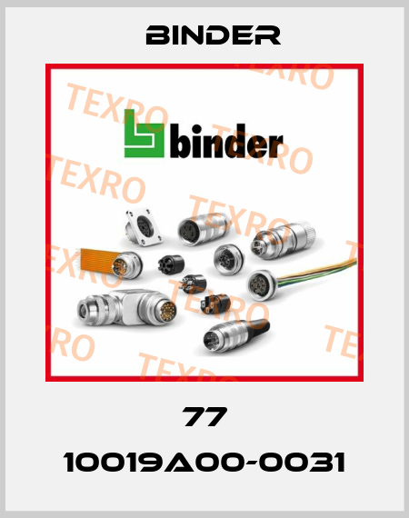 77 10019A00-0031 Binder