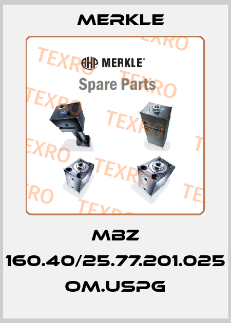 MBZ 160.40/25.77.201.025 OM.USPG Merkle