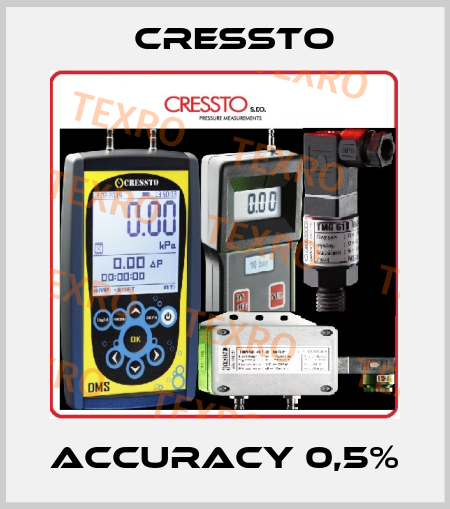 Accuracy 0,5% cressto