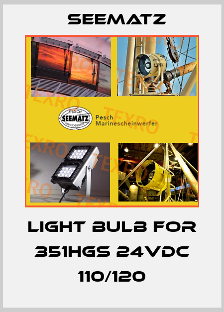 Light bulb for 351HGS 24VDC 110/120 Seematz