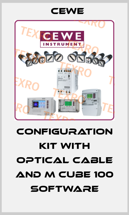 Configuration kit with optical cable and M cube 100 software Cewe