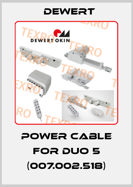 power cable for DUO 5 (007.002.518) DEWERT
