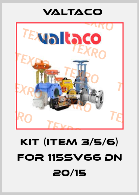 Kit (ITEM 3/5/6) for 115SV66 DN 20/15 Valtaco