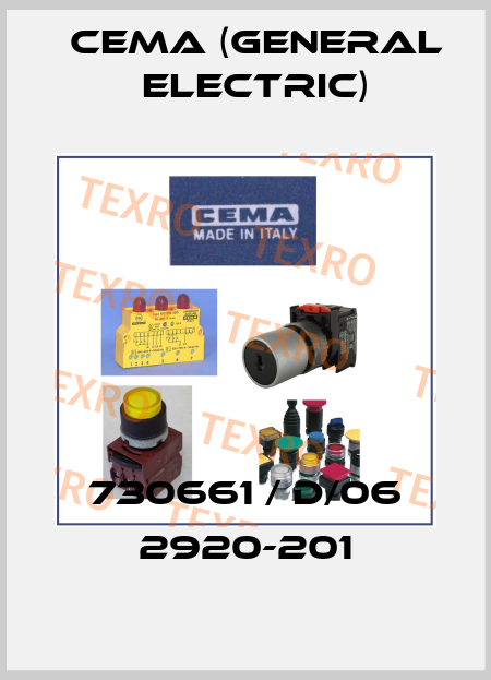 730661 / D/06 2920-201 Cema (General Electric)