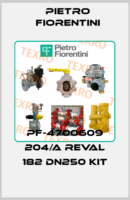 PF-4700609 204/A REVAL 182 DN250 KIT Pietro Fiorentini