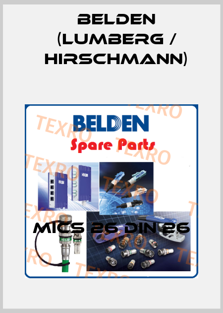 MICS 26 DIN 26 Belden (Lumberg / Hirschmann)
