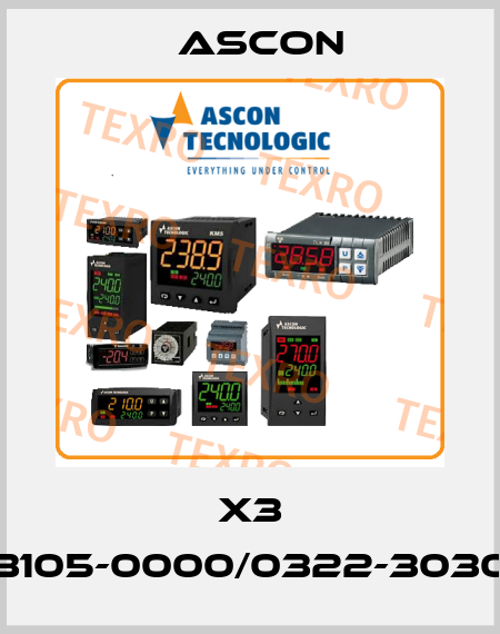 X3 3105-0000/0322-3030 Ascon