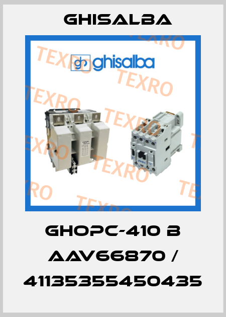 GHOPC-410 B AAV66870 / 41135355450435 Ghisalba