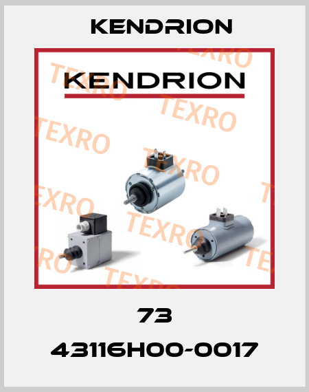 73 43116H00-0017 Kendrion
