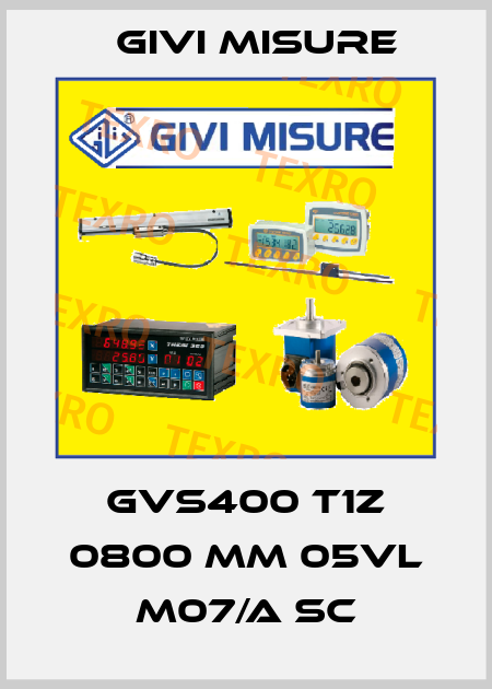 GVS400 T1Z 0800 mm 05VL M07/A SC Givi Misure
