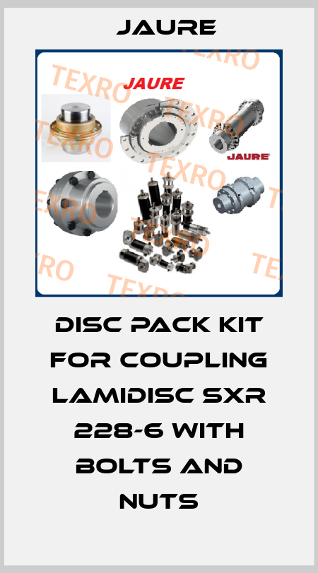 Disc pack kit for coupling LAMIDISC SXR 228-6 with bolts and nuts Jaure