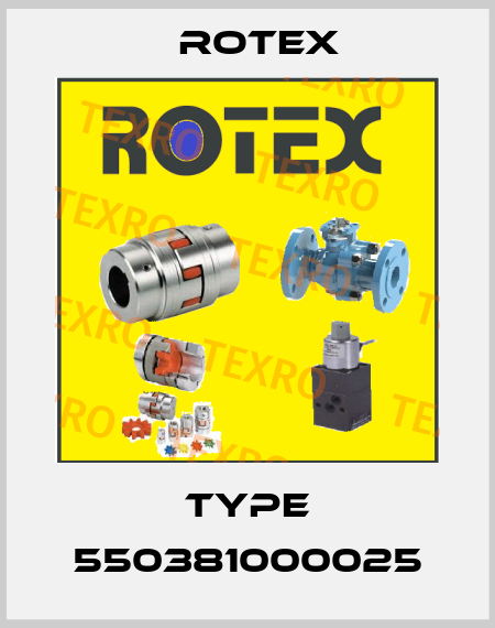 Type 550381000025 Rotex