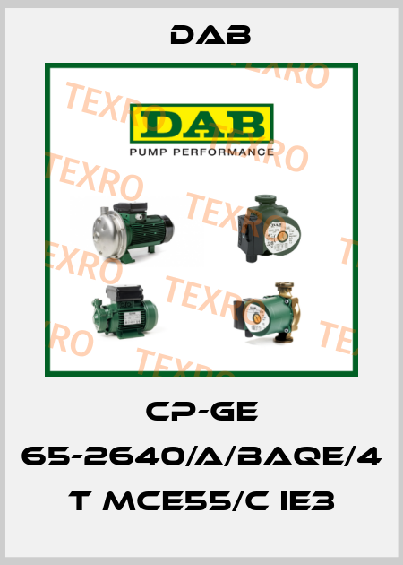 CP-GE 65-2640/A/BAQE/4 T MCE55/C IE3 DAB