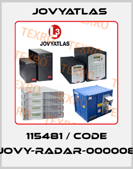 115481 / Code JOVY-RADAR-000008 JOVYATLAS
