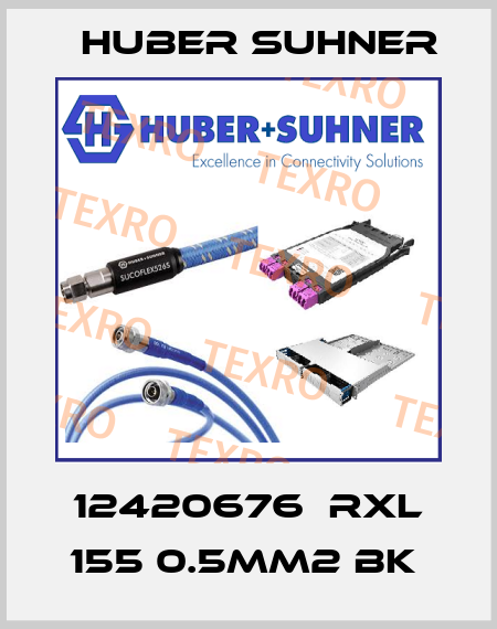 12420676  RXL 155 0.5MM2 BK  Huber Suhner