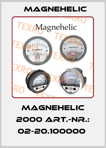 MAGNEHELIC 2000 Art.-Nr.: 02-20.100000  Magnehelic