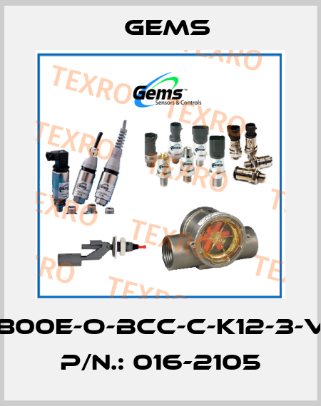 LS-800E-O-BCC-C-K12-3-VCC, p/n.: 016-2105 Gems