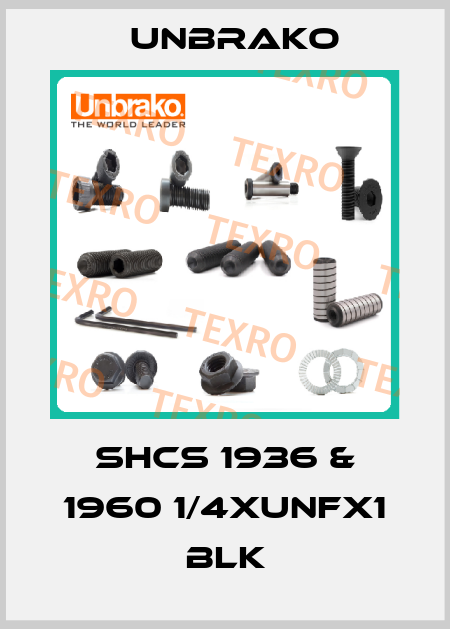 SHCS 1936 & 1960 1/4XUNFX1 BLK Unbrako