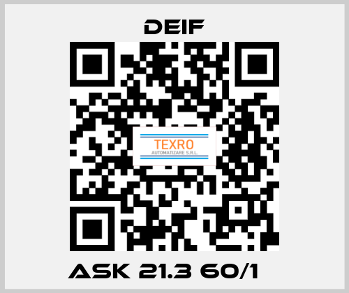 ASK 21.3 60/1 А Deif