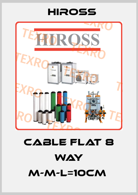 Cable flat 8 way M-M-L=10cm  Hiross