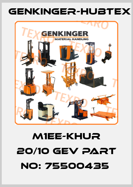 m1EE-KHUR 20/10 GEV Part No: 75500435  Genkinger-HUBTEX