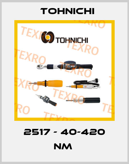 2517 - 40-420 Nm  Tohnichi
