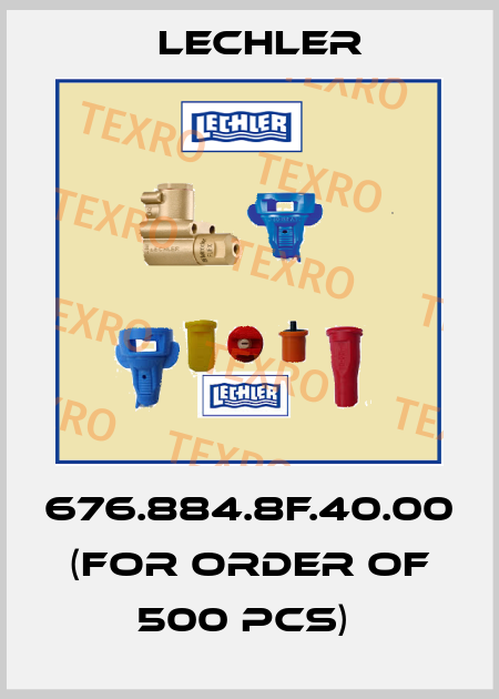 676.884.8F.40.00 (for order of 500 pcs)  Lechler