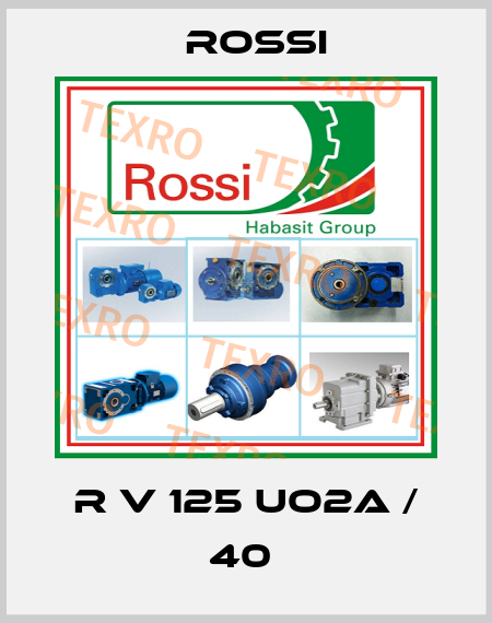 R V 125 UO2A / 40  Rossi