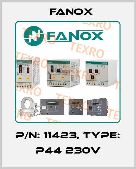 P/N: 11423, Type: P44 230V Fanox