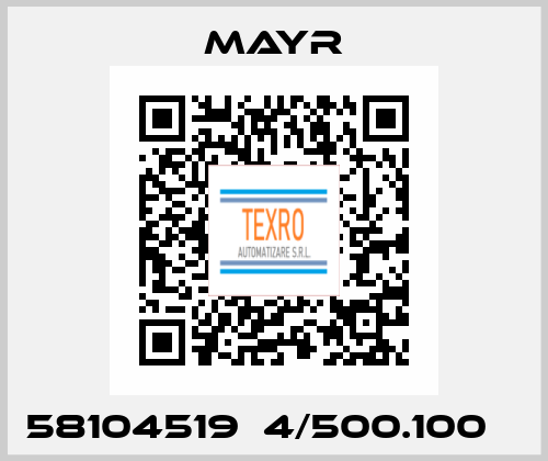 58104519  4/500.100    Mayr