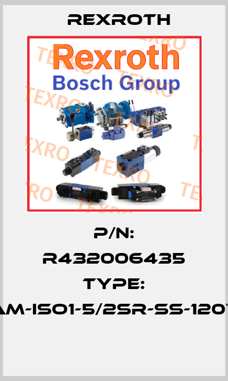 P/N: R432006435 Type: CERAM-ISO1-5/2SR-SS-120VAC-I  Rexroth