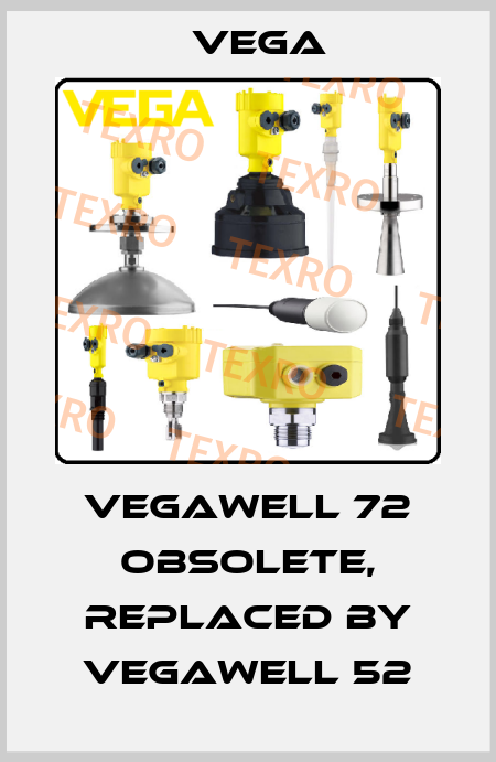 Vegawell 72 obsolete, replaced by VEGAWELL 52 Vega