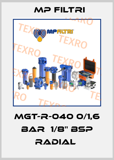 MGT-R-040 0/1,6 bar  1/8" BSP radial  MP Filtri