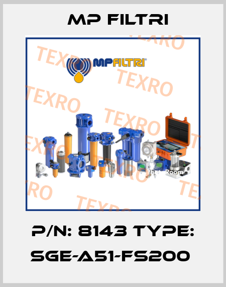 P/N: 8143 Type: SGE-A51-FS200  MP Filtri