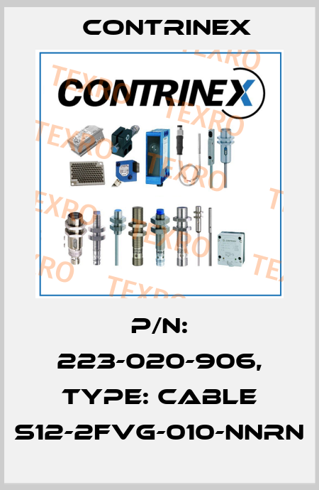 p/n: 223-020-906, Type: CABLE S12-2FVG-010-NNRN Contrinex