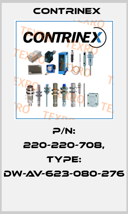 P/N: 220-220-708, Type: DW-AV-623-080-276  Contrinex
