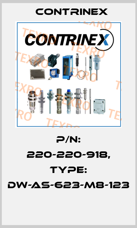 P/N: 220-220-918, Type: DW-AS-623-M8-123  Contrinex