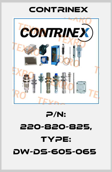 P/N: 220-820-825, Type: DW-DS-605-065  Contrinex